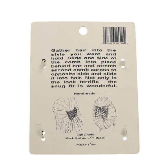 Zhoë Double Combs Decorative Hair Clip With Beads - Picture 6 of 6